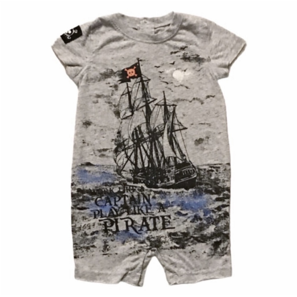 Koala Kik “Play like a pirate” romper 6-9m